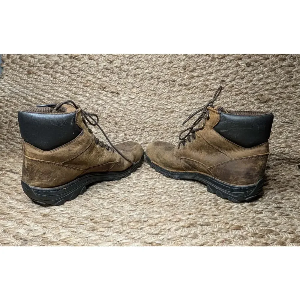 Wolverine Durbin Brown Leather Waterproof Outdoor Work Boot Mens Size 10.5 EW